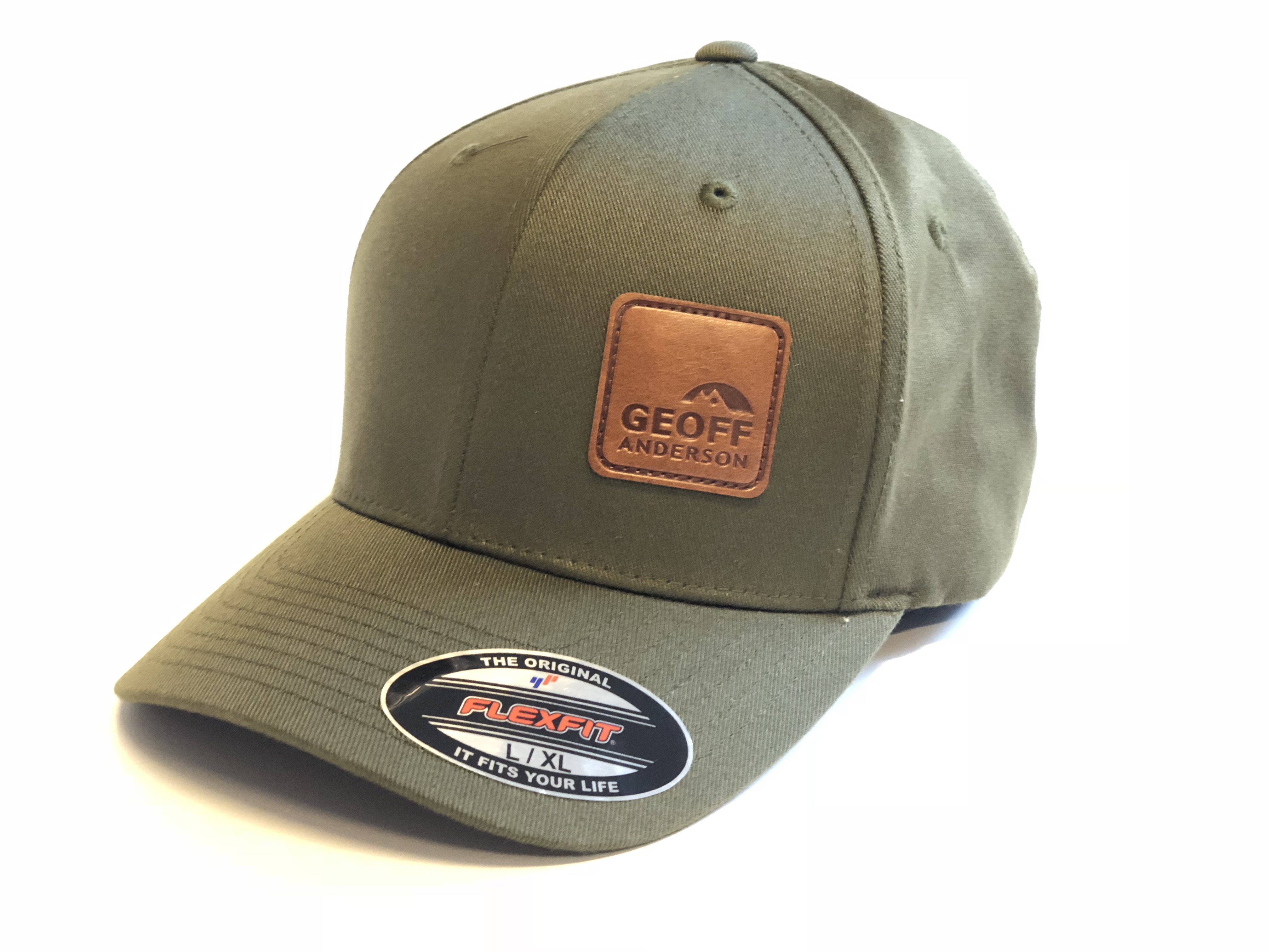 flexfit-olive-leather-caps-hats-geoff-anderson